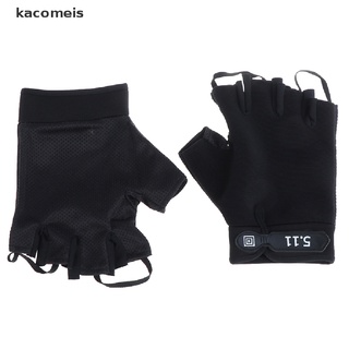 [kacomeis] guantes táctiles antideslizantes para ciclismo, gimnasio, deportes, medio dedo, pantalla de verano, guantes táctiles gyjx