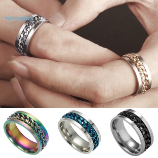 SPINNER [anillo] anillo de bodas de acero inoxidable punk de colores exquisitos para hombres (1)