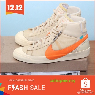 100 % Original Off-White x Nike Blazer Mid “ All Hallows Eve ” High Hombres Y Mujeres
