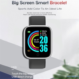 Y68S Smart Watch Fitness Tracker Blood Pressure Smartwatches Waterproof Heart Rate Monitor Bluetooth Smart Wristwatch Astraqalus