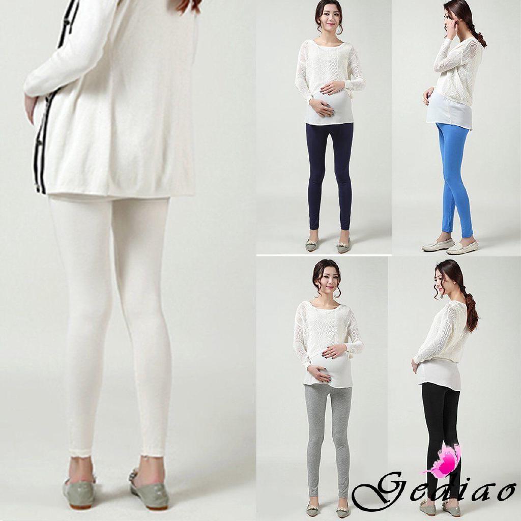 Ged ajustable mujeres embarazadas Abdominal pantalones de maternidad vientre polainas
