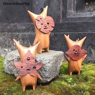 [gooutdoorhg] korogu familia granos de madera artesanía adornos decorativos adornos tallados adornos gran venta