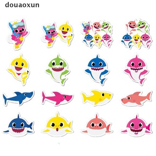 Douaoxun 40Pcs Baby Shark Stickers Waterproof Laptop Skateboard Luggage Guitar Decal CO (8)