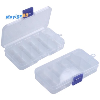 caja de 2 piezas de resistencias de plástico portátil de 10 ranuras