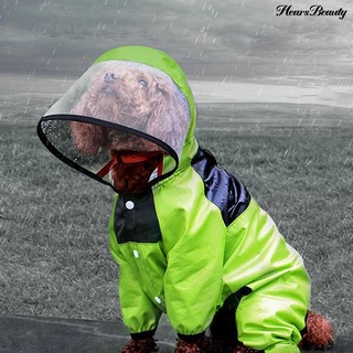Hearsbeauty funda De lluvia Transparente impermeable Para perros/mascotas/Cachorros