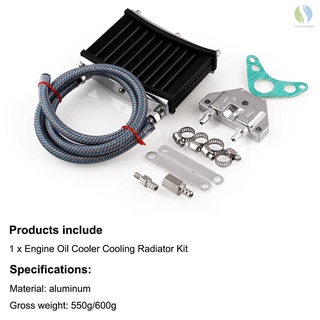 radiador universal de enfriamiento de aceite del motor de la motocicleta para 50cc 70cc 90cc 110cc 125cc dirt pit bike atv (5)