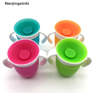 [nanjingxinbi] 360 bebé aprendizaje beber tazas se puede girar a prueba de fugas niño taza de agua botella [caliente]