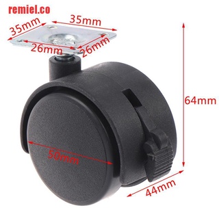 【remiel】1Pcs Tables And Chairs Casters 2 Inch Universal Flat Wheel Pla (1)