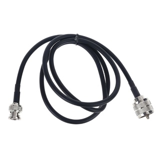 gd pl259 a bnc macho cable de prueba rf coaxial cable conector uhf pl259 macho a macho uhf pl259 rg58 cable espiral 100cm