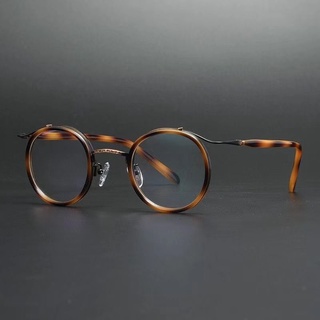 Hu Song gafas marco masculino Retro redondo pequeño marco se puede equipar (5)