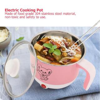 L Mini olla de cocina eléctrica de acero inoxidable rápido fideos cocina 110-220V
