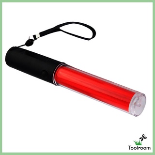 Toolroom - varita de seguridad para luz de tráfico (26 cm), linterna LED para varita de seguridad, Control de seguridad en carretera al aire libre