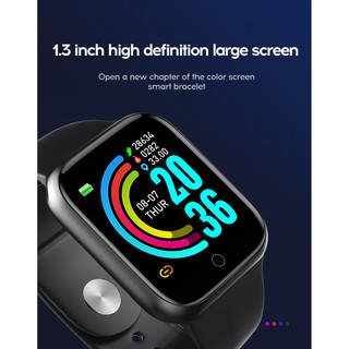 ♕ Baokuan Reloj Inteligente Y68/Pulsera Impermeable Con Rastreador De Ritmo Cardíaco/Fitness Para IOS/Android (6)