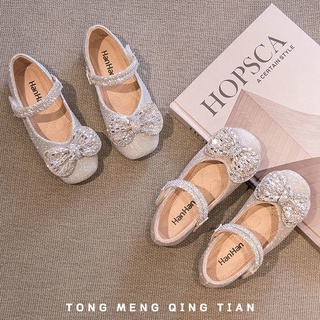 Zapatos de niña Zapatos de princesa 2021 nuevos zapatos de cristal de otoño Zapatos de plata extranjeros Zapatos de cuero poco profundos Primavera y otoño (3)
