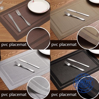 45*30cm PVC Placemat European Non-slip Insulation Table Mat Western Anti-slip Placemat Mat D4L9