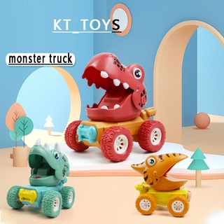 Gran tamaño monstruo camión dinosaurio juguete coche Tyrannosaurus Rex Pterodactyl Triceratops coche juguetes para niños de dibujos animados coche de juguete de alta calidad Material ABS