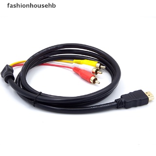 Fashionhousehb HDMI Macho A 3 RCA Audio De Vídeo AV 1,5 M Cable Adaptador Para 1080P HDTV Venta Caliente (5)