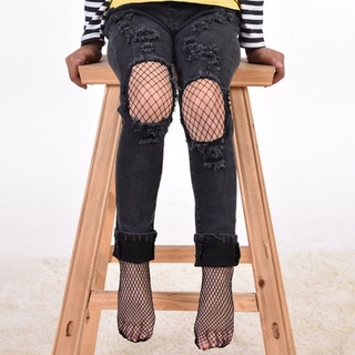 kuza1ra medias de red de moda medias de bebé medias de malla negro niñas niños pantimedias (6)