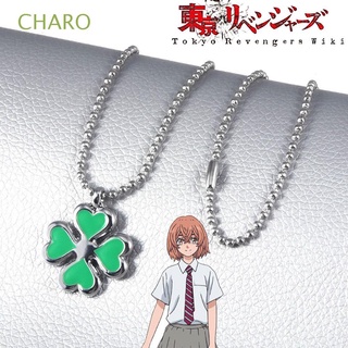 CHARO Women Tokyo Revengers Necklace Gift Cosplay Accessories Metal Pendant Zinc Alloy Cartoon Character Anime Exquisite Tachibana Hinata Props Jewelry
