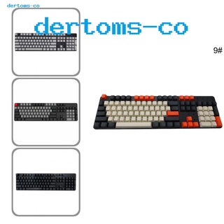 De 108Pcs/Set PBT Color Matching Light-proof Mechanical Keyboard Keycap Replacement
