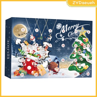 calendario de adviento tradicional de navidad adornos colgantes decoraciones caja de regalo