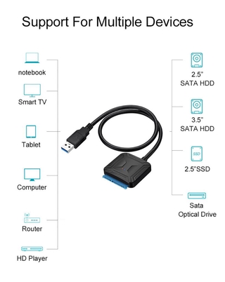 Cable Adaptador usb 3.0 a Sata 3.5 2.5 disco duro Para Samsung Seagate Wd Hdd Ssd de Fácil unidad Allove (4)