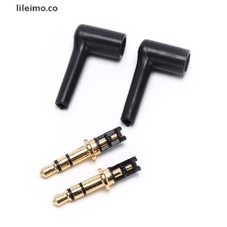 lileimo - conector adaptador de audio para auriculares estéreo de 3,5 mm, chapado en 90 grados.