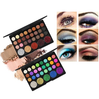 atlantamart - paleta de sombras de ojos de 29 colores, polvo de purpurina, polvo de larga duración, maquillaje para mujeres