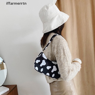[iffarmerrtn] moda leche de vaca impresión cebra patrón mujer bolso totes axilas bolsos de hombro [iffarmerrtn]