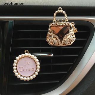 [twohumor] coche decoración diamante monedero coche ambientador auto outlet perfume clip [twohumor]