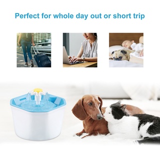 1.6L Automatic Dog Cat Drinking Fountain Electric Water Fountain Pet Bowl (5)