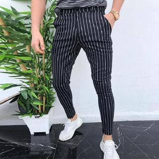 pantalones ajustados ajustados para hombre/pantalones harem formal/ejercicio (4)