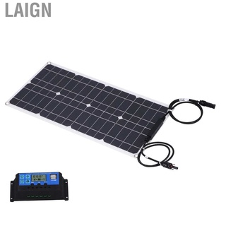 laign panel solar monocristalino de 25 w con controlador de carga solar 30a de alta eficiencia panel fotovoltaico para rv