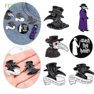 FOOT Gift Plague Doctor Buckle Jewelry Brooch Enamel Pins Dripping Oil Bag Accessories New Beak Face Clothes Jewelry Clothes Lapel Pin Badge
