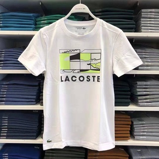 Lacoste Algodón : Camiseta , Patrón De Cocodrilo , Simple Casual , Hombres Y Mujeres , Pueden Usar S-5XL