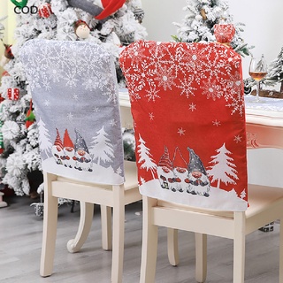 [cod] decoración de navidad silla cubre asiento de comedor santa claus decoración de fiesta hogar caliente