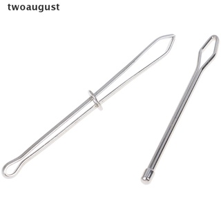 [twoaugust] 2 piezas de desgaste elástico cinturón usando cuerda herramienta de tejido de acero inoxidable obtener citado clip [twoaugust]