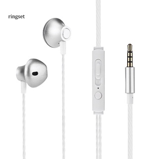 ringset universal 3.5mm heavy bass con cable in-ear auriculares deportivos para teléfono con micrófono