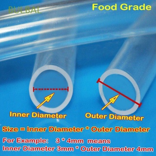 bulbal 1m seguro tubo de silicona cerveza translúcido manguera tubo flexible de grado alimenticio leche transparente de goma suave