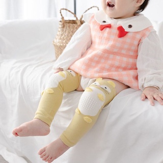JEWWES Toddlers Baby Knee Pad 0-3 years baby Long Leg Warmer Infant Elbow Cushion Cute Keep Warm Knee Support Cartoon Soft Kids Knee Protector/Multicolor (9)