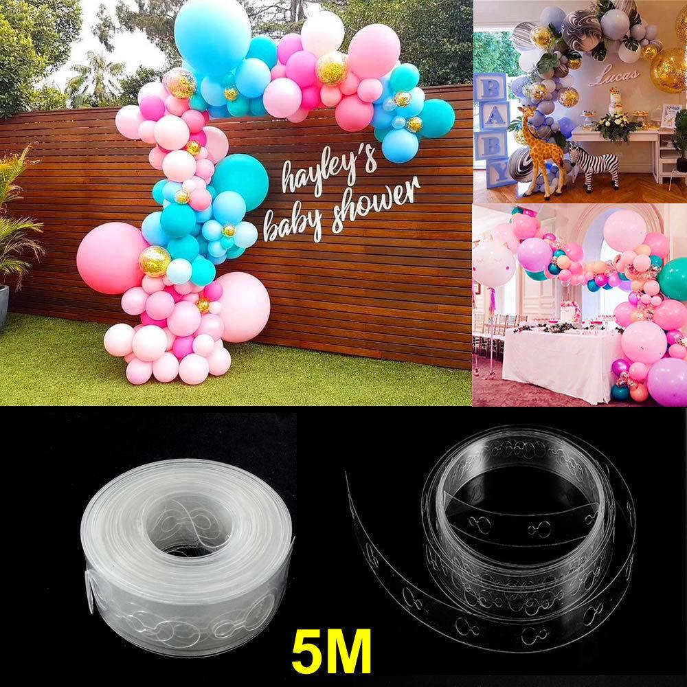 5m transparente globo cadena globo conectar tira titular cinta decoración de fiesta de cumpleaños (3)