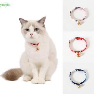 Yuejiu collar De seguridad hueco con campana ajustable Para Gatos/collar De Gato multicolor
