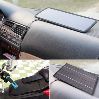 5.5w 12v panel solar cargador de batería tablero impermeable policristalino placa de carga de emergencia al aire libre para barco coche motocicleta al aire libre (5)