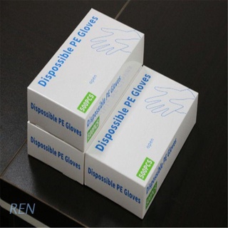 REN 200 Pcs Box Disposable Vinyl Glove Multifunction Transparent Thin Waterproof