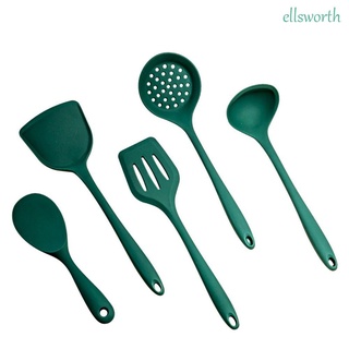 Ellsworth vajilla herramientas de cocina Gadgets sopa cuchara utensilios de cocina accesorios utensilios de cocina silicona resistente al calor utensilios de cocina espátula antiadherente
