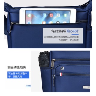 nueva moda de los hombres de la eslinga beg impermeable crossbody bolsas coreanas casual bolsa de mensajero #168 (4)