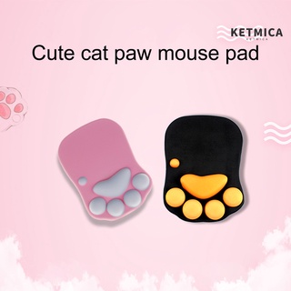 k lindo gato pata ratón alfombrilla de silicona 3d antideslizante ratones alfombrilla para computadoras
