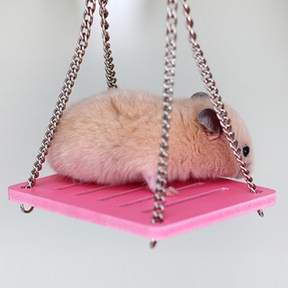 mascota hámster ratón madera swing hamaca juguetes juguetes pequeño animal jaula colgante seesaw