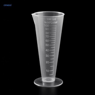 cmessi 1pc 100ml botella de laboratorio de laboratorio de cocina de plástico taza medidora