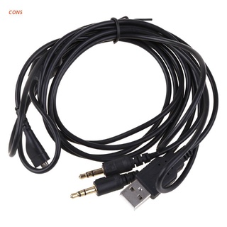Cable De audio Cons 1.8m 4 en 1 cable De carga De repuesto De 3.5 mm Para Steels-Arctis